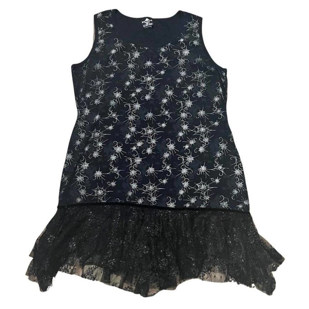 lip service x torrid spiderweb print dress